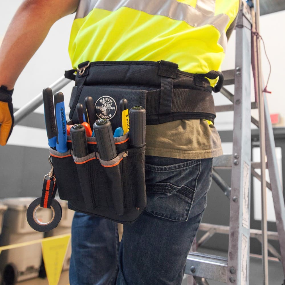 Klein Tools Tradesman Pro™ Tool Pouch, 6 Pockets, 10.25 x 6.75 x 10.25-Inch 5241