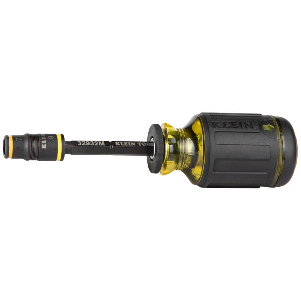 Klein Tools 4-in-1 Impact Rated Flip Socket Set, Metric 32932M