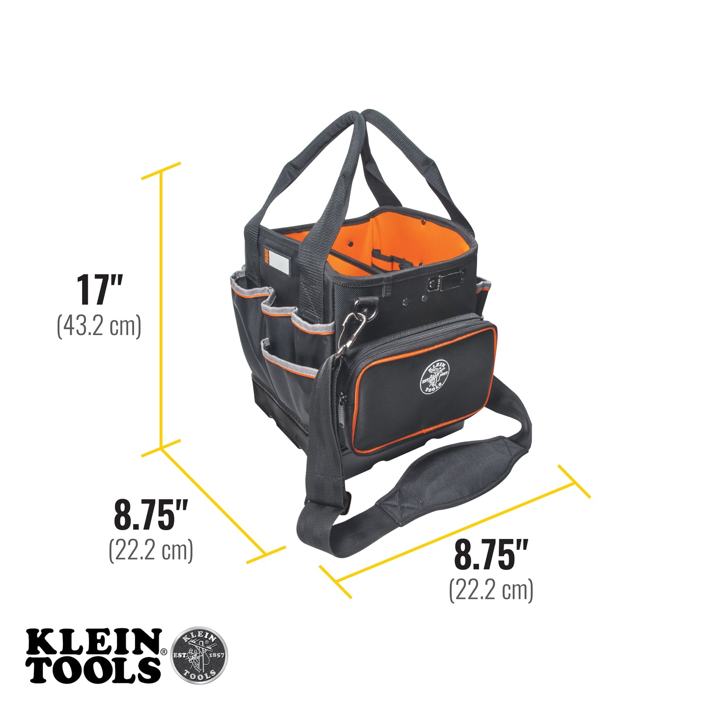 Klein Tools Tool Bag, Tradesman Pro™ Tool Tote, 40 Pockets, 10-Inch 5541610-14