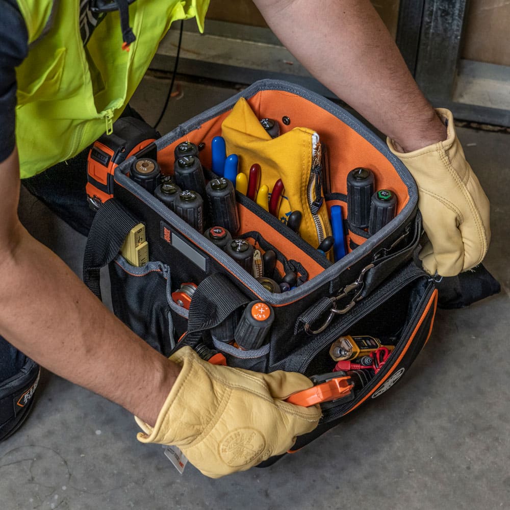 Klein Tools Tool Bag, Tradesman Pro™ Tool Tote, 40 Pockets, 10-Inch 5541610-14