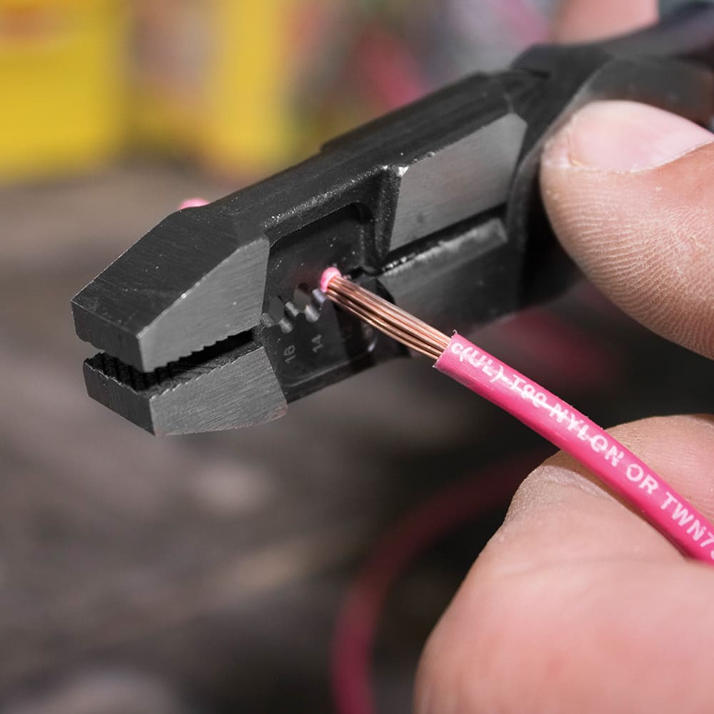 Klein Tools Hybrid Pliers with Crimper and Wire Stripper J215-8CR