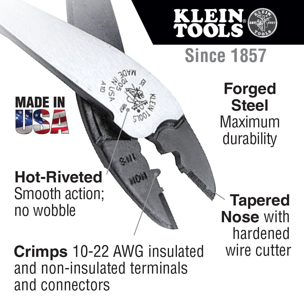 Klein Tools Journeyman™ Crimping and Cutting Tool J1005