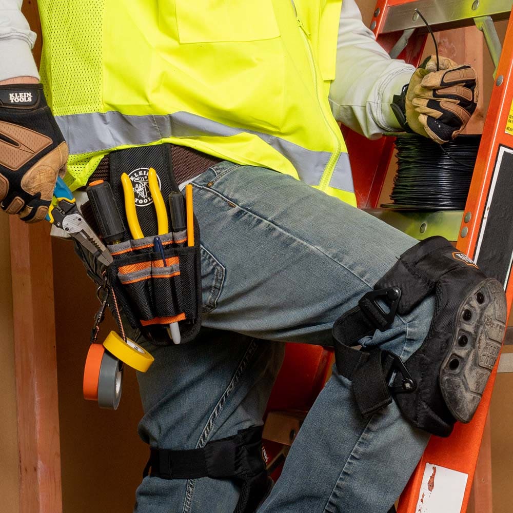 Klein Tools Tradesman Pro™ Tool Pouch, 9 Pockets, 10.25 x 5.5 x 10.25-Inch 5240