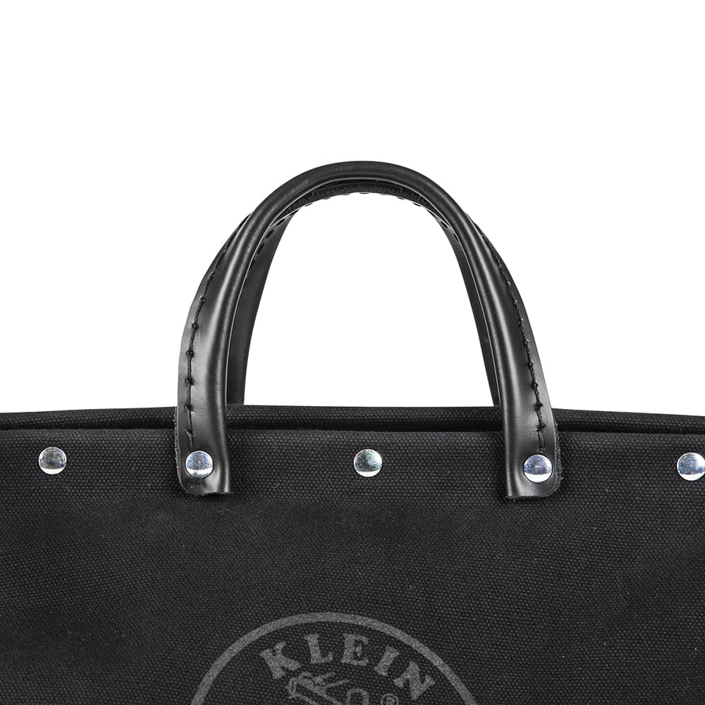 Klein Tools Deluxe Tool Bag, Black Canvas, 13 Pockets, 16-Inch 510216SPBLK