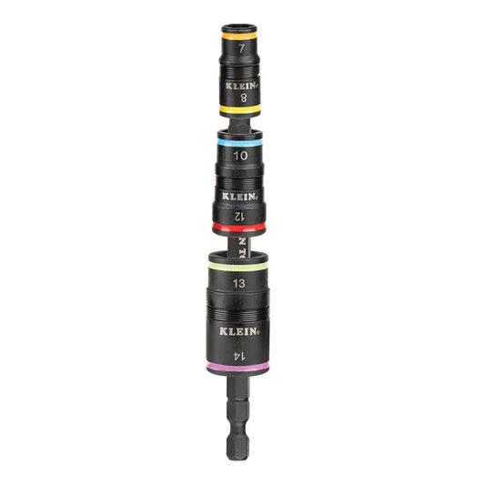 Klein Tools 6-in-1 Impact Rated Flip Socket Set, Metric 32933M