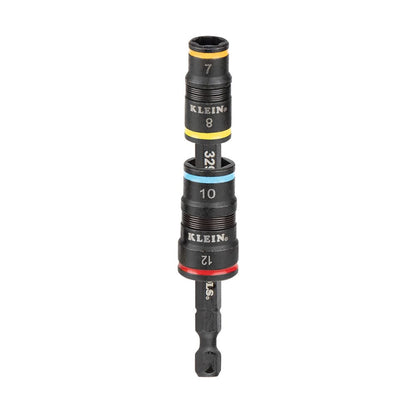 Klein Tools 4-in-1 Impact Rated Flip Socket Set, Metric 32932M