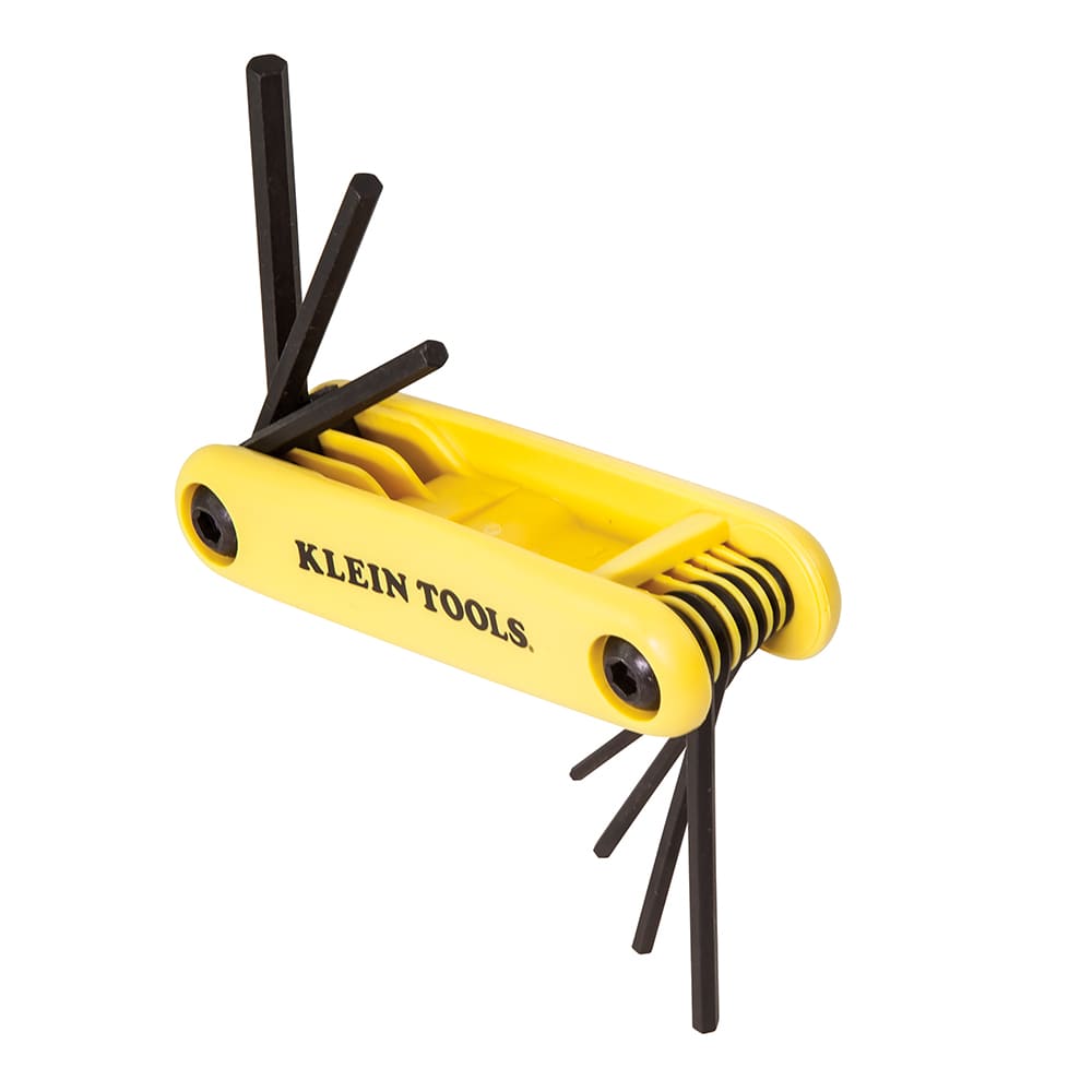 Klein Tools Grip-It® Hex Key Set, 9-Key, 3-3/4-Inch Handle, SAE Sizes 70575