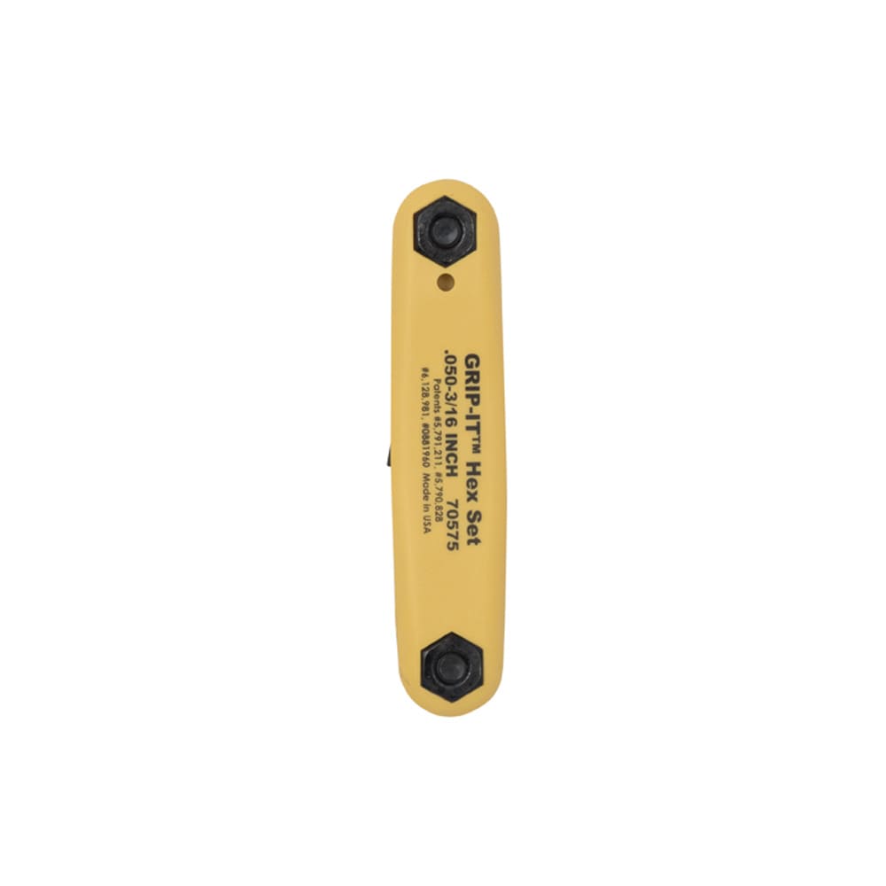 Klein Tools Grip-It® Hex Key Set, 9-Key, 3-3/4-Inch Handle, SAE Sizes 70575