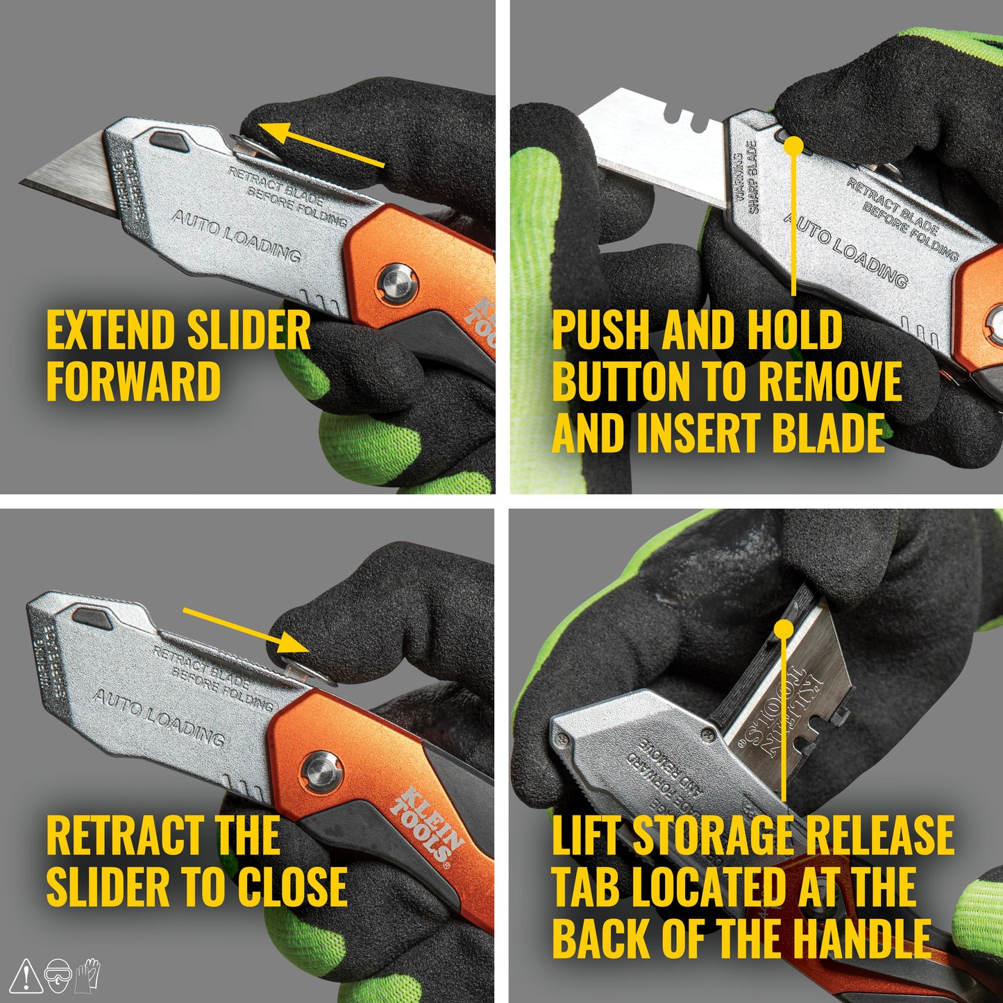 Klein Tools Auto-Loading Folding Utility Knife 44130
