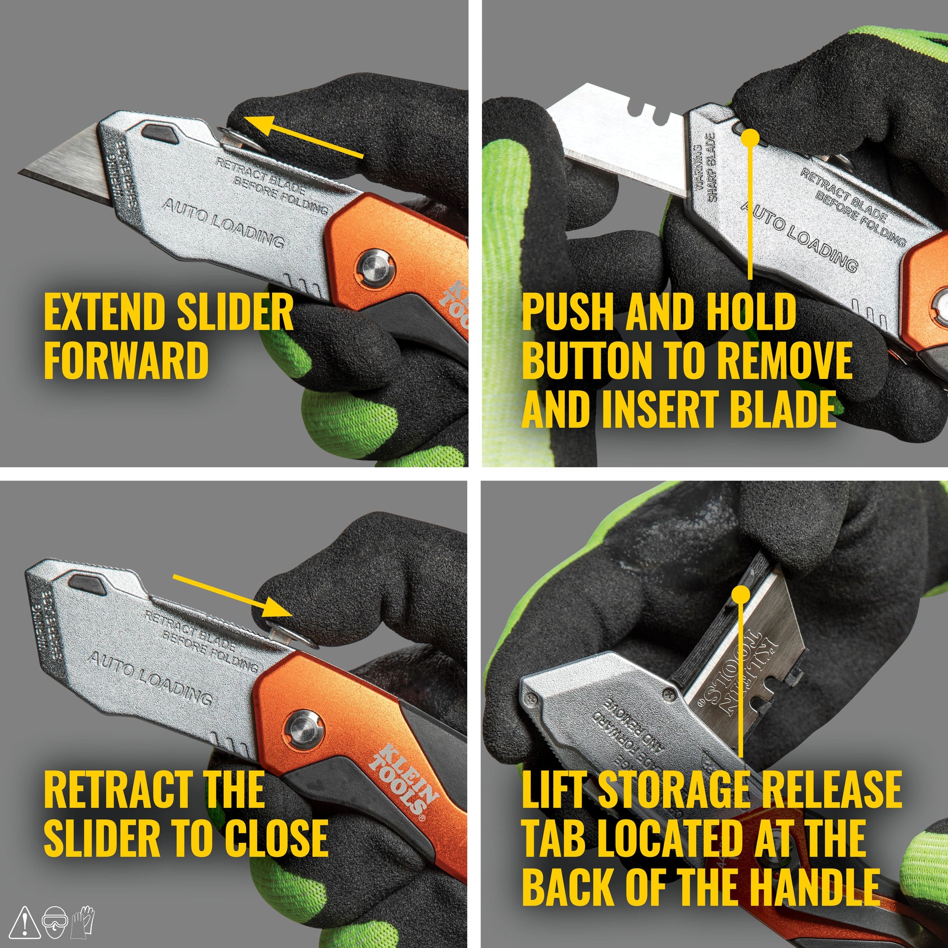 Klein Tools Auto-Loading Folding Utility Knife 44130