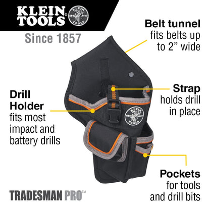 Klein Tools Tool Bag, Tradesman Pro™ Drill Pouch 5183