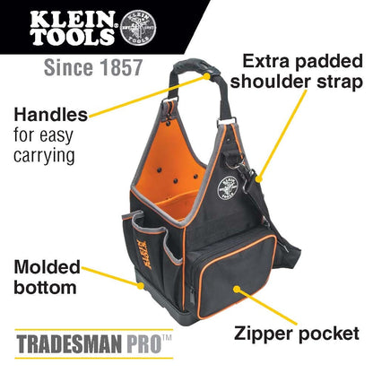 Klein Tools Tool Bag, Tradesman Pro™ Tool Tote, 20 Pockets, 8-Inch 554158-14