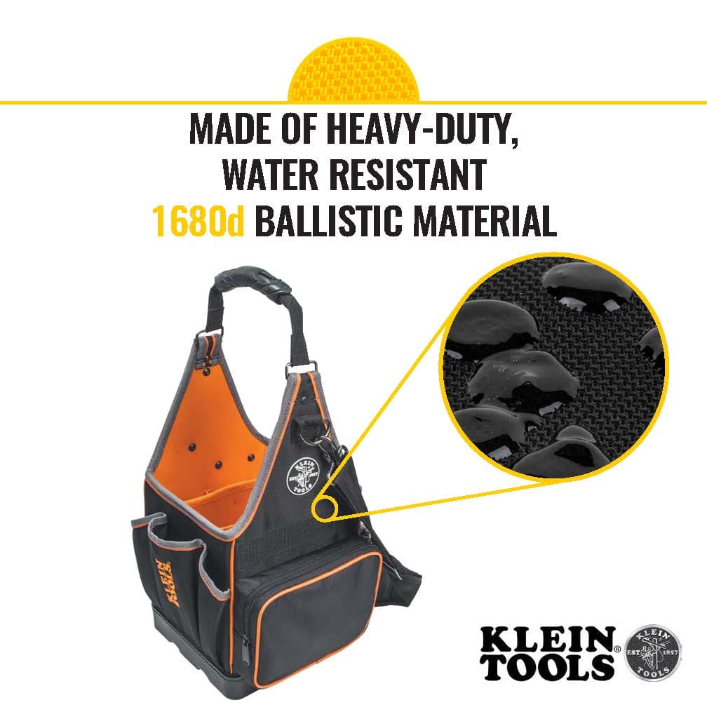 Klein Tools Tool Bag, Tradesman Pro™ Tool Tote, 20 Pockets, 8-Inch 554158-14