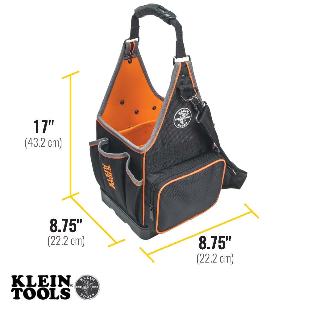 Klein Tools Tool Bag, Tradesman Pro™ Tool Tote, 20 Pockets, 8-Inch 554158-14