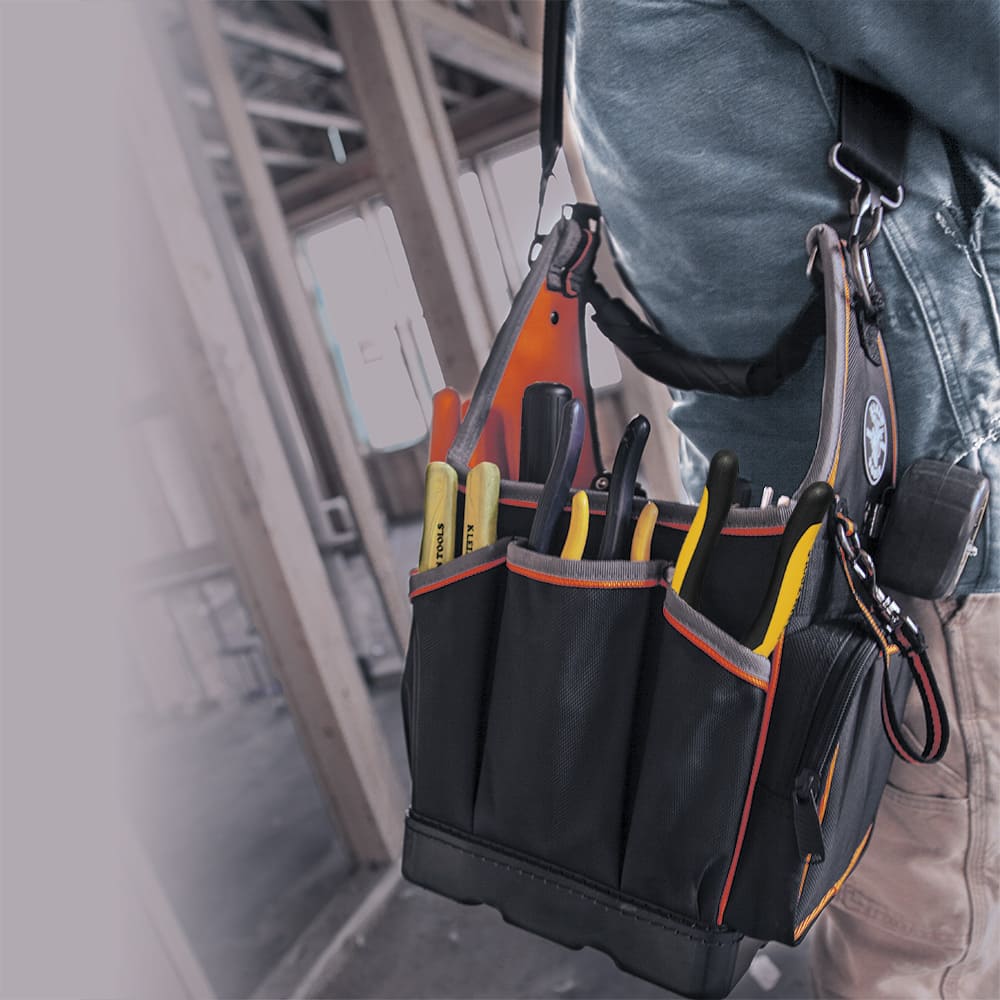 Klein Tools Tool Bag, Tradesman Pro™ Tool Tote, 20 Pockets, 8-Inch 554158-14
