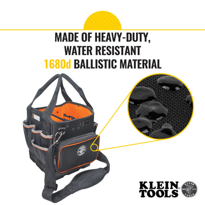 Klein Tools Tool Bag, Tradesman Pro™ Tool Tote, 40 Pockets, 10-Inch 5541610-14