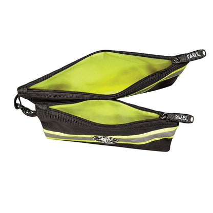 Klein Tools Zipper Bags, High Visibility Tool Pouches, 2-Pack 55599
