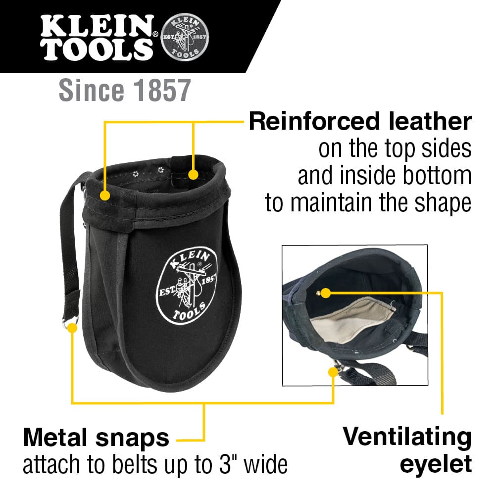 Klein Tools Nut and Bolt Tool Pouch, 9 x 3.5 x 10-Inch 51A