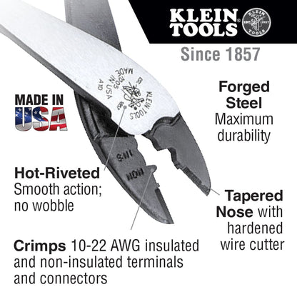 Klein Tools Journeyman™ Crimping and Cutting Tool J1005